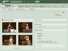 Tablet Screenshot of poullion.deviantart.com