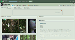 Desktop Screenshot of earth-wolf.deviantart.com