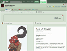 Tablet Screenshot of monstrousmoo.deviantart.com