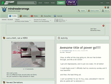Tablet Screenshot of mindreaderomega.deviantart.com