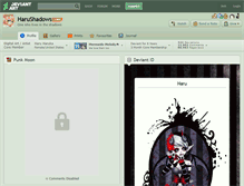 Tablet Screenshot of harushadows.deviantart.com