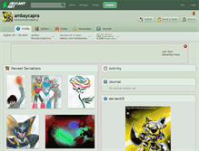 Tablet Screenshot of ambaycapra.deviantart.com