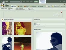 Tablet Screenshot of dooos.deviantart.com