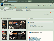 Tablet Screenshot of narutoplanet.deviantart.com