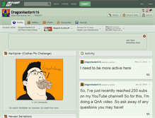 Tablet Screenshot of dragonmaster616.deviantart.com
