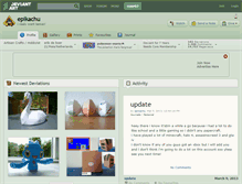 Tablet Screenshot of epikachu.deviantart.com