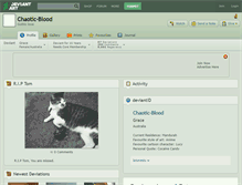 Tablet Screenshot of chaotic-blood.deviantart.com
