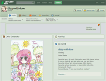 Tablet Screenshot of dizzy-with-love.deviantart.com