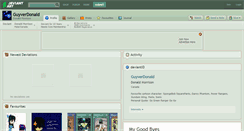 Desktop Screenshot of guyverdonald.deviantart.com