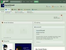 Tablet Screenshot of guyverdonald.deviantart.com