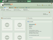 Tablet Screenshot of belkelel666.deviantart.com