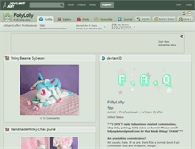 Tablet Screenshot of follylolly.deviantart.com