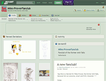 Tablet Screenshot of miles-prowerfanclub.deviantart.com