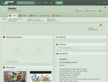 Tablet Screenshot of ighetto.deviantart.com