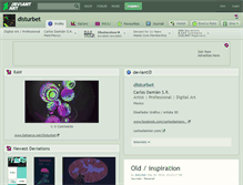 Tablet Screenshot of disturbet.deviantart.com