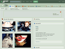 Tablet Screenshot of fuiu.deviantart.com