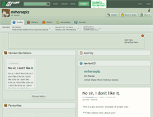 Tablet Screenshot of mrhorseplz.deviantart.com