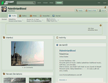 Tablet Screenshot of palestinianblood.deviantart.com