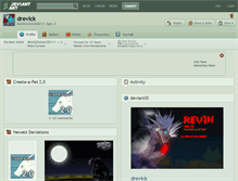 Tablet Screenshot of drevick.deviantart.com