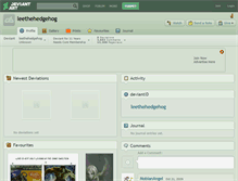 Tablet Screenshot of leethehedgehog.deviantart.com
