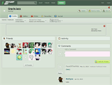 Tablet Screenshot of graciejazz.deviantart.com