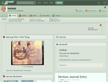 Tablet Screenshot of kebkeb.deviantart.com