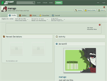 Tablet Screenshot of marugo.deviantart.com