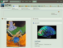 Tablet Screenshot of godfinger.deviantart.com