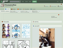 Tablet Screenshot of princessamylrose.deviantart.com