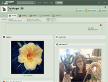 Tablet Screenshot of darkangel138.deviantart.com