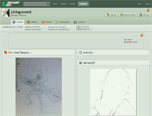 Tablet Screenshot of living-sword.deviantart.com