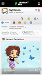 Mobile Screenshot of capsicum.deviantart.com