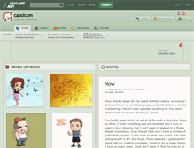 Tablet Screenshot of capsicum.deviantart.com