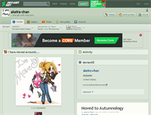 Tablet Screenshot of akeira-chan.deviantart.com
