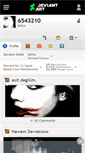 Mobile Screenshot of 6543210.deviantart.com
