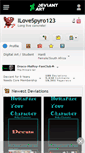 Mobile Screenshot of ilovespyro123.deviantart.com