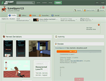 Tablet Screenshot of ilovespyro123.deviantart.com