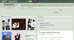 Desktop Screenshot of mikutashi-fanclub.deviantart.com