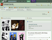 Tablet Screenshot of mikutashi-fanclub.deviantart.com