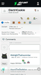 Mobile Screenshot of electricookie.deviantart.com