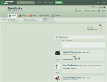 Tablet Screenshot of electricookie.deviantart.com