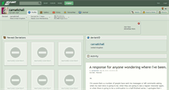 Desktop Screenshot of carnatichall.deviantart.com