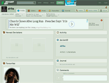 Tablet Screenshot of airika.deviantart.com