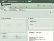 Tablet Screenshot of killingaurora.deviantart.com