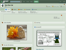 Tablet Screenshot of nyn-the-cat.deviantart.com