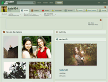 Tablet Screenshot of juste524.deviantart.com