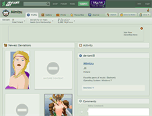 Tablet Screenshot of mimizu.deviantart.com