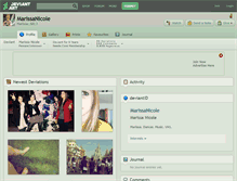 Tablet Screenshot of marissanicole.deviantart.com