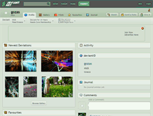 Tablet Screenshot of gozas.deviantart.com