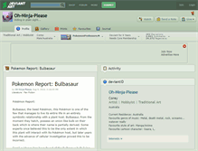 Tablet Screenshot of oh-ninja-please.deviantart.com